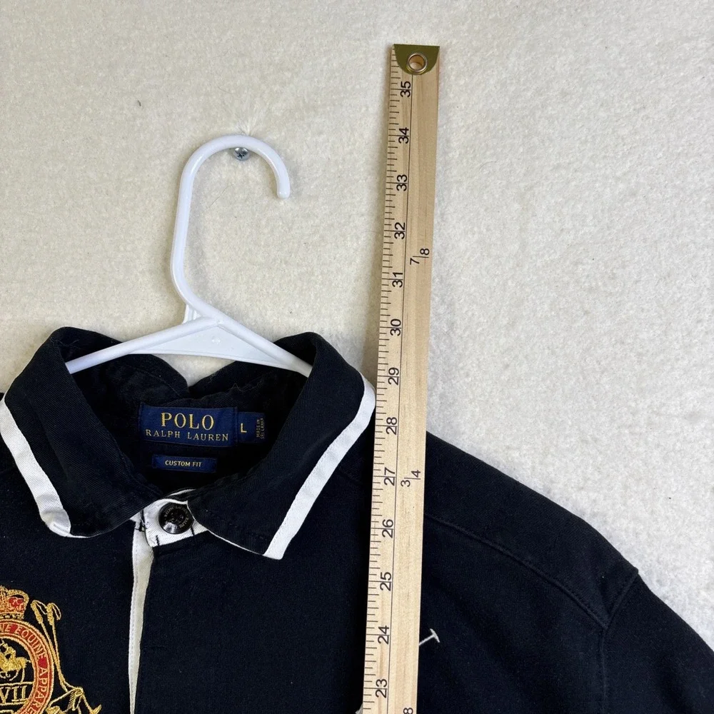 Polo Ralph Lauren USA LXVII Big Pony Long Sleeve Rugby Polo Shirt 3 Custom Fit L